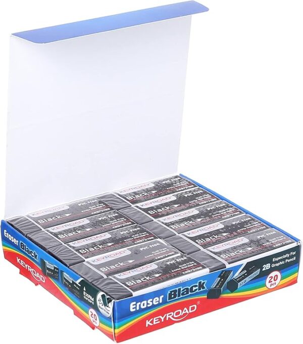Borracha para Lápis Black Eraser Keyroad Kr971492 - Preta - Image 2