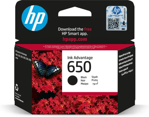 Tinteiro HP 650 PRETO