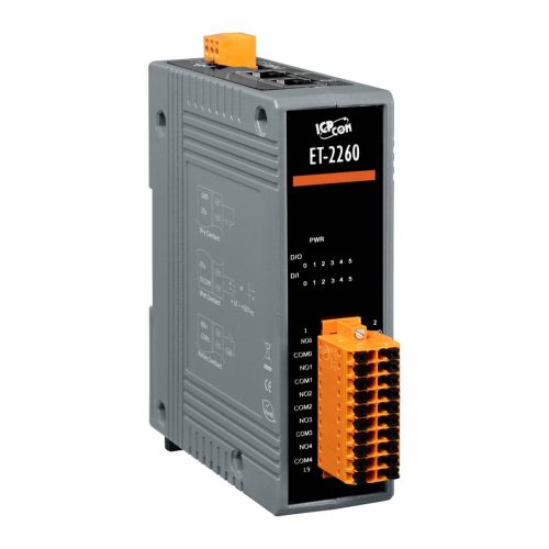 Relé de Saída  / ET-2260 # Módulo de E/S Ethernet/Modbus TCP/6DI/6