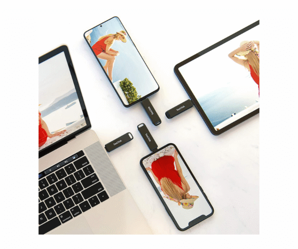 Pen drive 128gb sandisk ixpand usb-c + apple lightning - Image 4