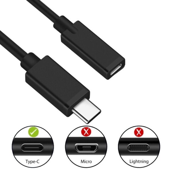CABO DE CARREGAMENTO EWENT 60W USB-C 2 EM 1 - Image 5