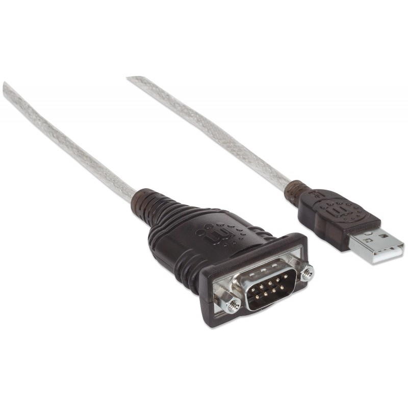 Adaptador usb-a 2.0 (m) para série db9/ftdi ft232rl (m) Manhattan