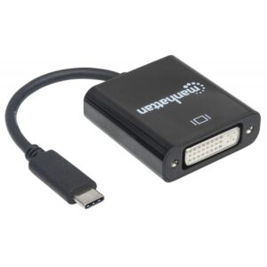 Adaptador MANHATTAN USB-C (M) para DVI (F)