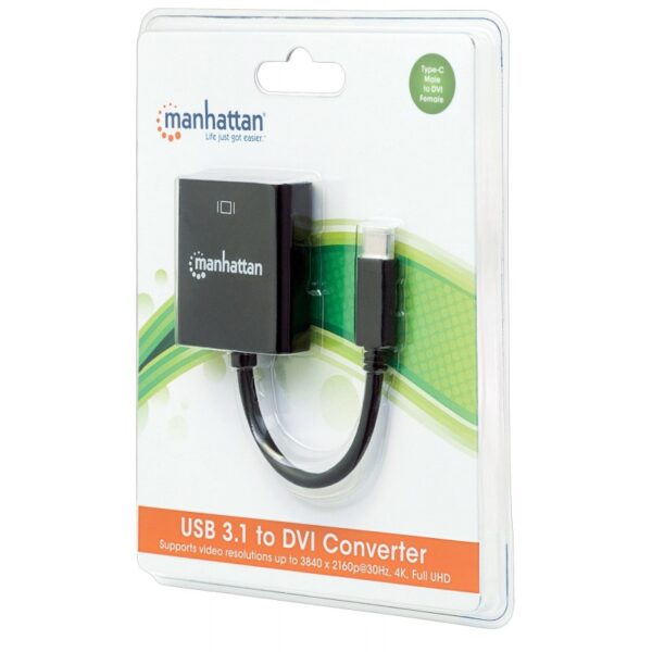 Adaptador MANHATTAN USB-C (M) para DVI (F) - Image 4