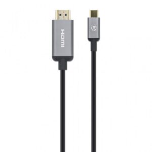 CABO USB-C 2MT (M) PARA HDMI (M) 4K MANHATTAN Gold-Plated