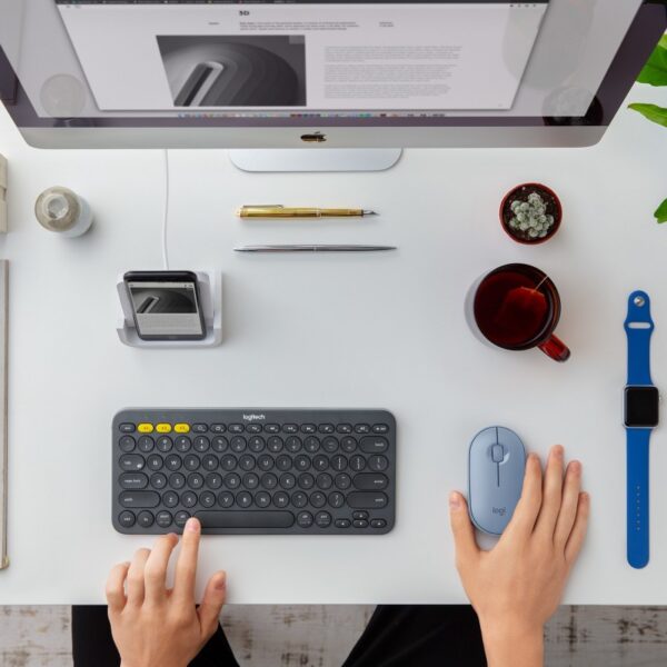 Mouse Logitech Pebble M350 – Wireless – Azul - Image 4