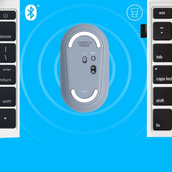Mouse Logitech Pebble M350 – Wireless – Azul - Image 2