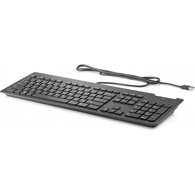Teclado HP USB Business Slim com Leitor de Smart Card – Preto