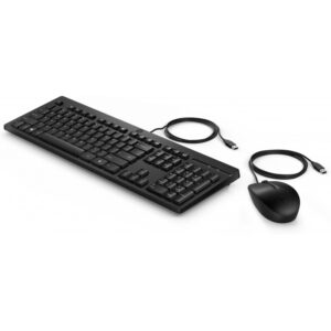 Conjunto Teclado + Rato HP USB 225 Preto (Com Fio)