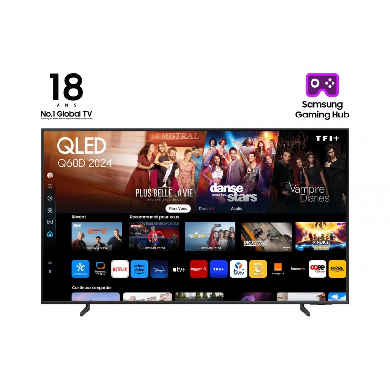 TV Samsung Q60DAU 50″ QLED 4K Smart   (modelo 2024, Tizen OS)
