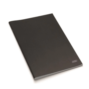 Caderno A5 Agrafado Firmo Xadrez Capa Preta