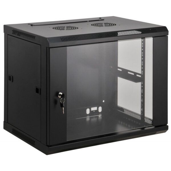 Armário 9U 600x450 INT 19’’ Aço Preto