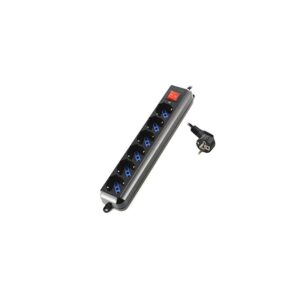 Bloco de Tomadas Ewent 6 Way – 1,5m com Interruptor – Preto