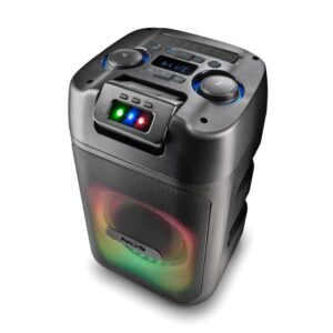 Coluna NGS Bluetooth 80 W WildClub Laser Party (Preta com bateria)