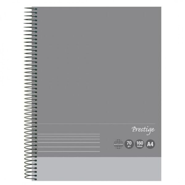 Caderno A4 70g/160f Prestige Quadriculado