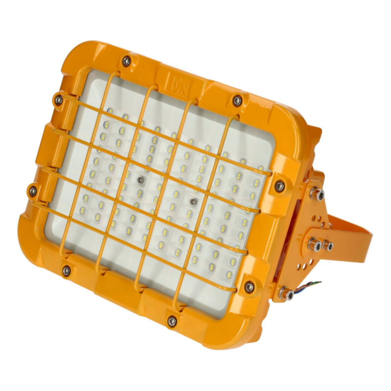 Projetor led ATEX 100W, 11000lm, 110lm/W, 6000K, Lumileds 3030, IP66, carcaça em alumínio, para atmosferas explosivas