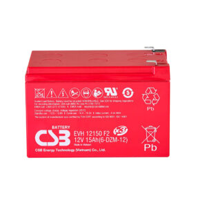Bateria 12V 15Ah C20 ciclo profundo CSB EVH12150 6-DZM-12