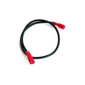 Cabo de conexão de bateria de 15 cm e Ø2,5 mm com conectores faston fêmea F2