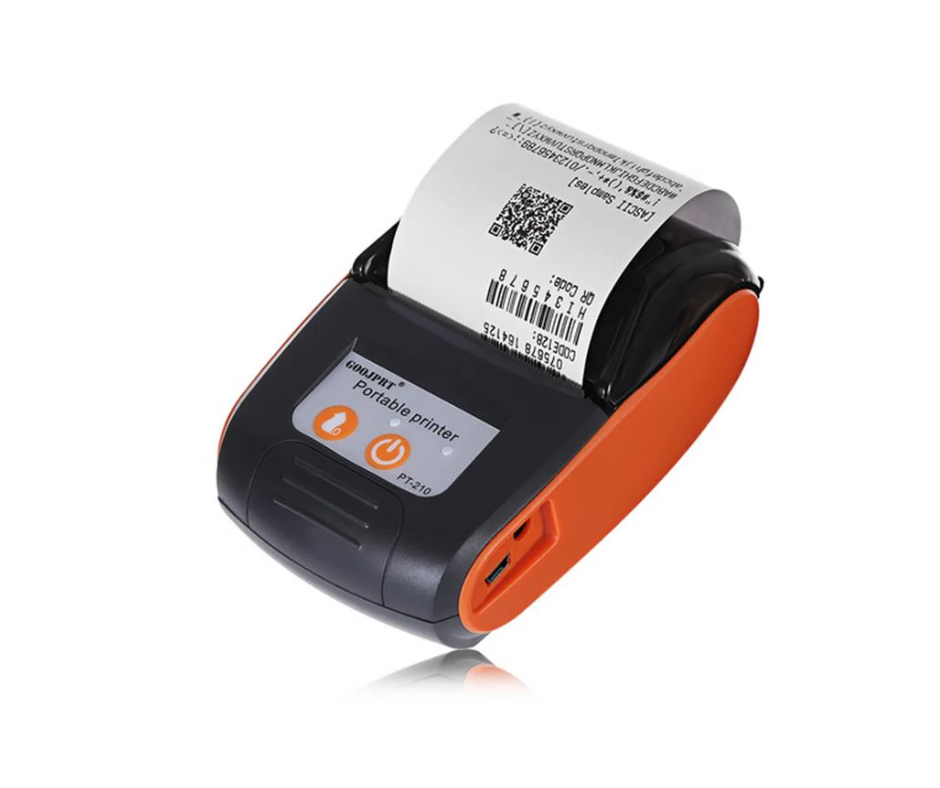 Impressora Térmica PT-210 Portátil Sem Fio com Bluetooth para Recibos, Compatível com Windows, Android e iOS